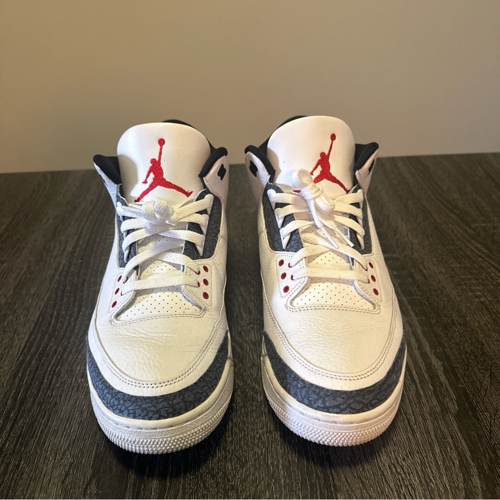 Size 13 - Jordan 3 Retro Denim SE Fire Red 2020 - Picture 5 of 9
